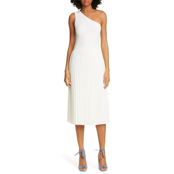 Ted Baker Miriom One-Shoulder Pleated Midi Dress - Picture 1 of 6